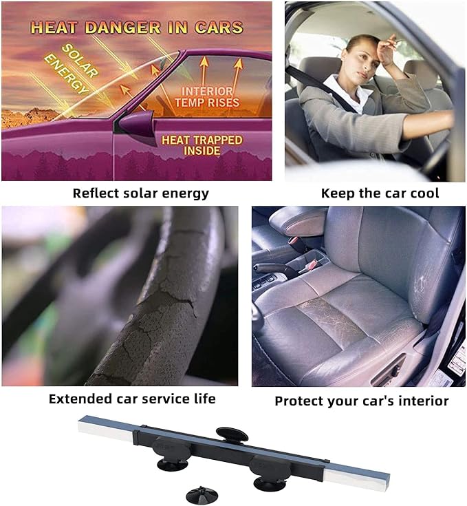 Load image into Gallery viewer, Retractable Sun Car Shade
